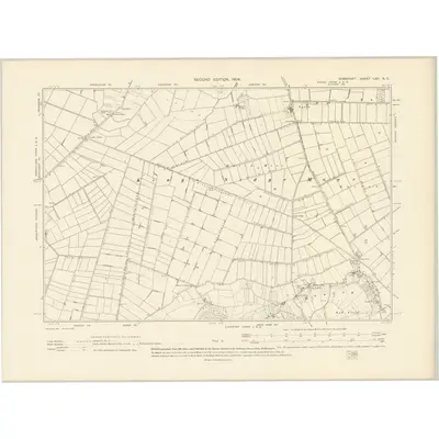 1902 Map of Somerset LXII.NE, 1904 Print