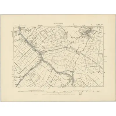 1885 Map of Somerset LXII.SW, 1886 Print