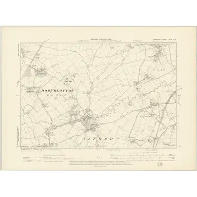 1902 Map of Somerset LXIV.NE, 1904 Print
