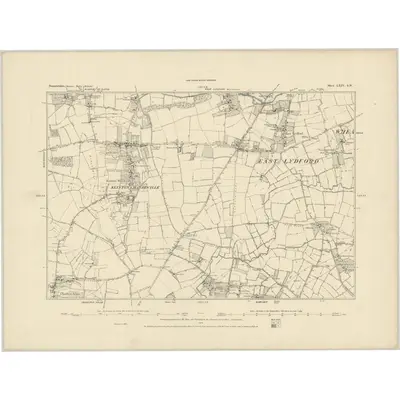 1885 Map of Somerset LXIV.SW