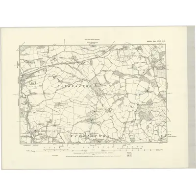1887 Map of Somerset LXIX.SW, 1888 Print