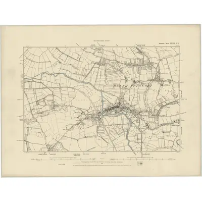 1886 Map of Somerset LXXII.NE