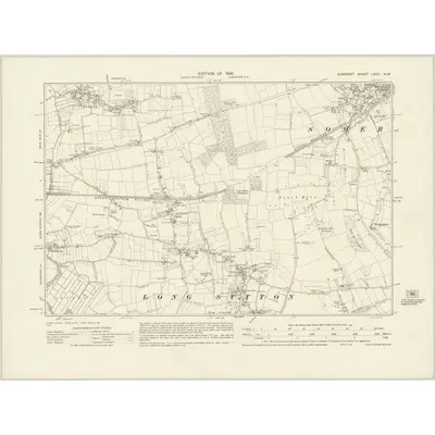1928 Map of Somerset LXXIII.NW, 1930 Print