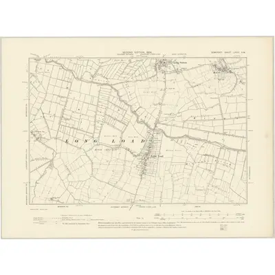 1901 Map of Somerset LXXIII.SW, 1904 Print