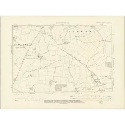 1901 Map of Somerset LXXIV.NW, 1904 Print