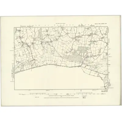 1887 Map of Somerset LXXIX.SW, 1888 Print