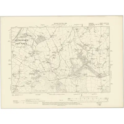 1903 Map of Somerset LXXVIII.SE, 1905 Print
