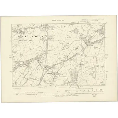 1903 Map of Somerset LXXVIII.SW, 1906 Print