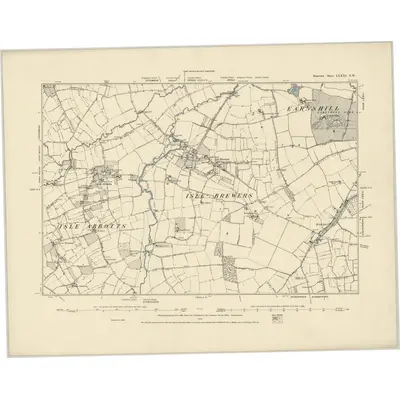 1886 Map of Somerset LXXXI.NW