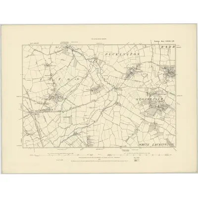 1886 Map of Somerset LXXXI.SW
