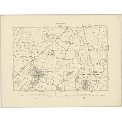1886 Map of Somerset LXXXII.NE