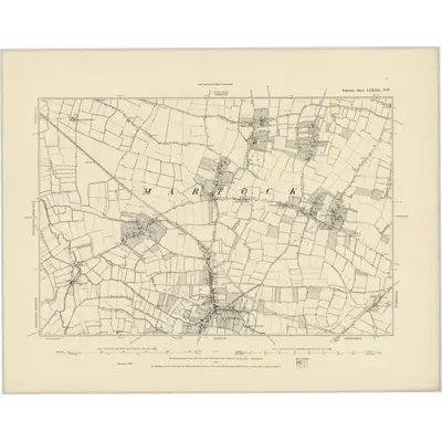 1886 Map of Somerset LXXXII.NW