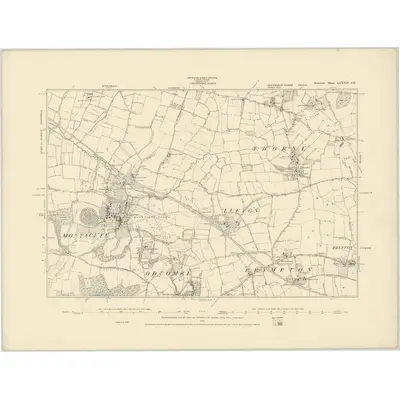 1886 Map of Somerset LXXXII.SE