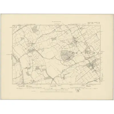 1885 Map of Somerset LXXXIV.NE, 1886 Print