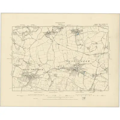 1886 Map of Somerset LXXXIX.NE