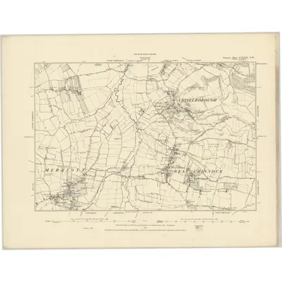 1886 Map of Somerset LXXXIX.NW