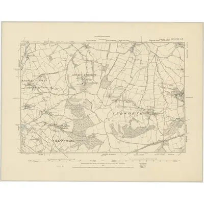 1886 Map of Somerset LXXXVIII.SW