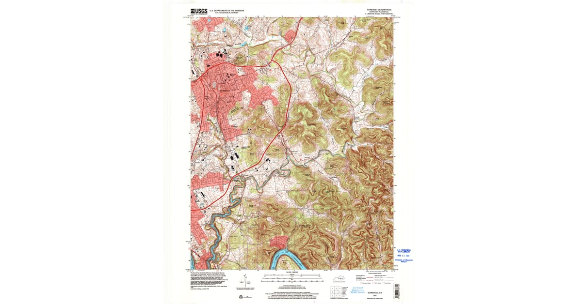 1997 Map 1997 Map of Somerset, KY — High-Res | Pastmaps