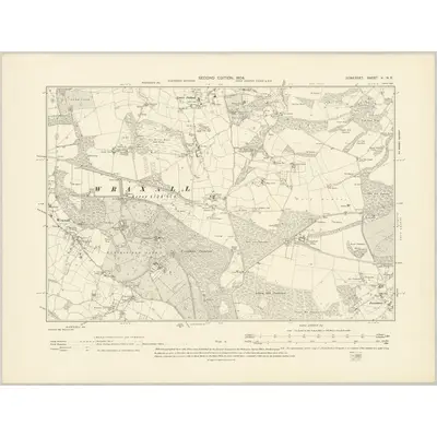 1902 Map of Somerset V.NE, 1904 Print