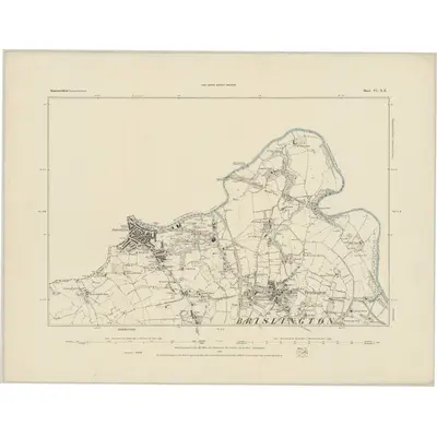 1882 Map of Somerset VI.NE, 1884 Print