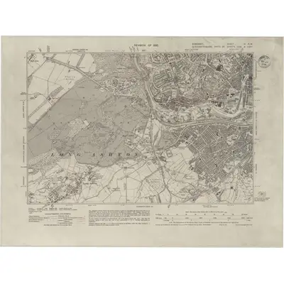 1930 Map of Somerset VI.NW, 1933 Print
