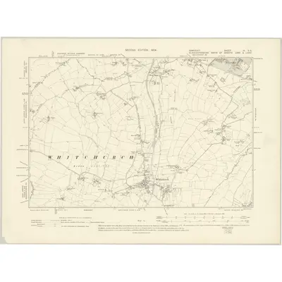 1901 Map of Somerset VI.SE, 1904 Print