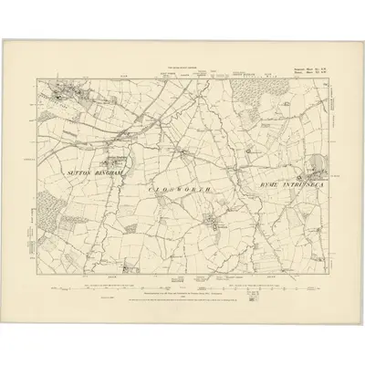 1886 Map of Somerset XC.SW