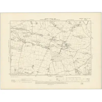 1902 Map of Somerset XI.NE, 1904 Print