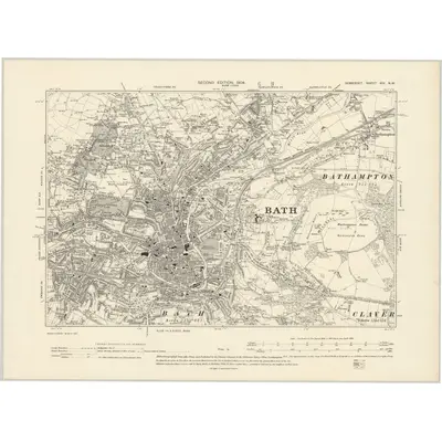 1902 Map of Somerset XIV.NW, 1904 Print