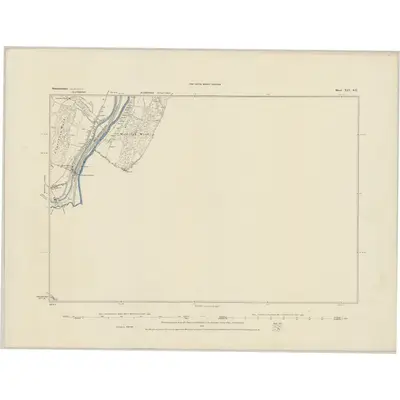 1883 Map of Somerset XIV.SE, 1884 Print