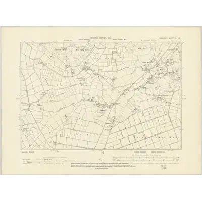 1902 Map of Somerset XL.SE, 1904 Print