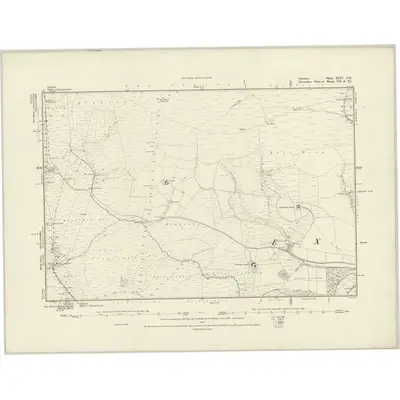 1887 Map of Somerset XLIV.NE, 1889 Print