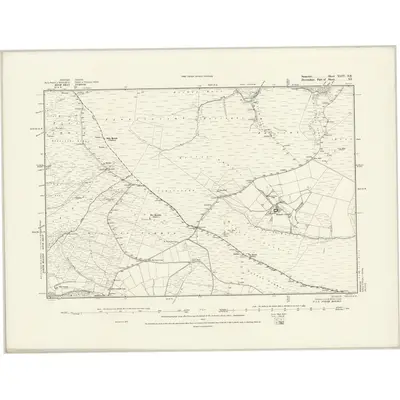 1887 Map of Somerset XLIV.SE, 1889 Print