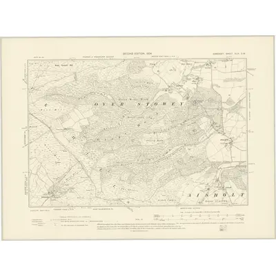 1902 Map of Somerset XLIX.SW, 1904 Print