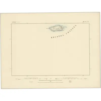 1883 Map of Somerset XV.NE, 1886 Print