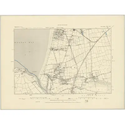 1885 Map of Somerset XVI.NE, 1886 Print