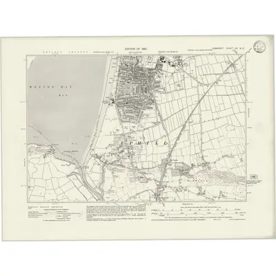 1929 Map of Somerset XVI.NE, 1932 Print