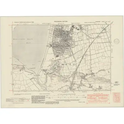 1938 Map of Somerset XVI.NE, 1948 Print