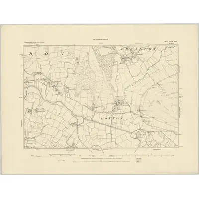 1884 Map of Somerset XVII.SW