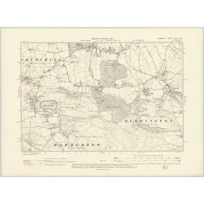 1902 Map of Somerset XVIII.NW, 1904 Print