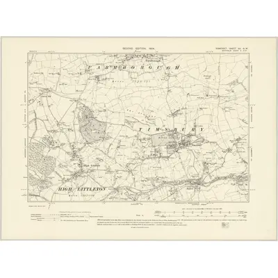 1902 Map of Somerset XX.NW, 1904 Print
