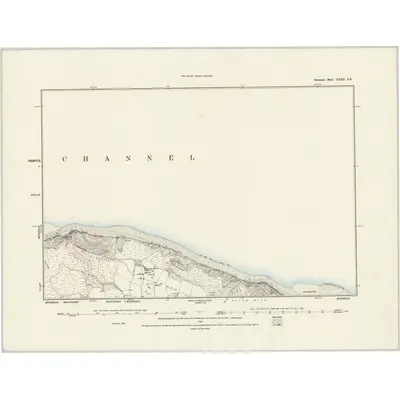 1888 Map of Somerset XXIII.SE, 1889 Print