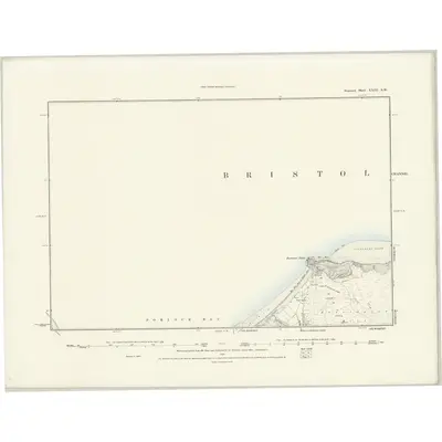 1888 Map of Somerset XXIII.SW, 1889 Print