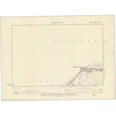 1902 Map of Somerset XXIII.SW, 1904 Print