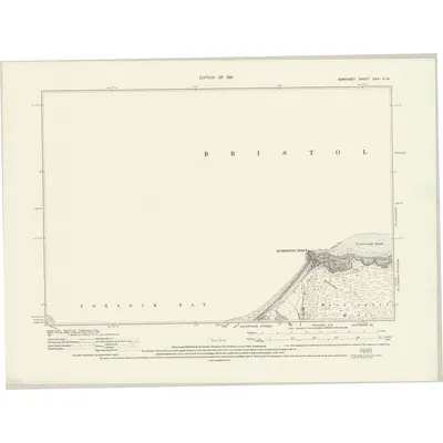 1928 Map of Somerset XXIII.SW, 1931 Print
