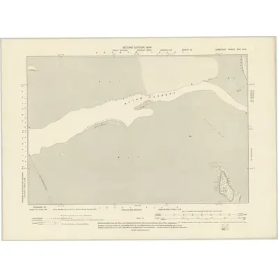 1902 Map of Somerset XXV.SW, 1904 Print
