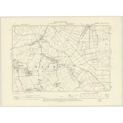 1902 Map of Somerset XXVI.NE, 1904 Print