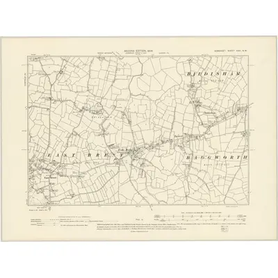 1902 Map of Somerset XXVI.NW, 1904 Print