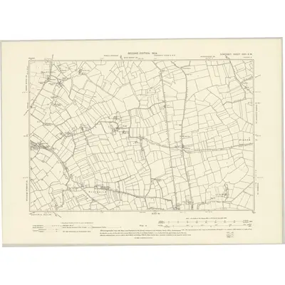 1902 Map of Somerset XXVI.SW, 1904 Print