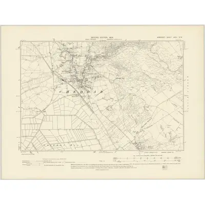 1902 Map of Somerset XXVII.NW, 1904 Print